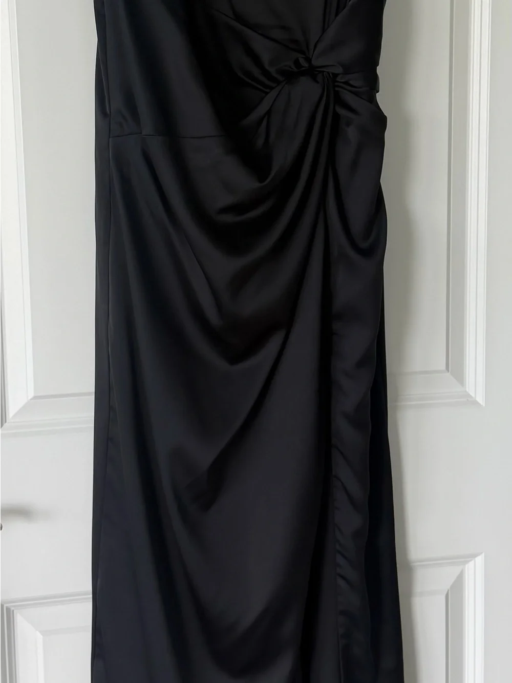 Abercrombie & Fitch Draped Skirt Maxi Dress, NWT, Black Small